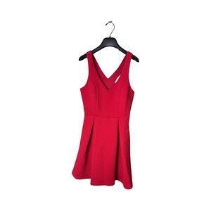 A LINE RED DRESS